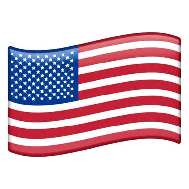 USA flag simple clear sticker