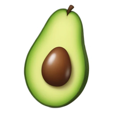 heart shaped avacado sticker