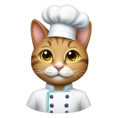 Imagine a cat as a chef  sticker