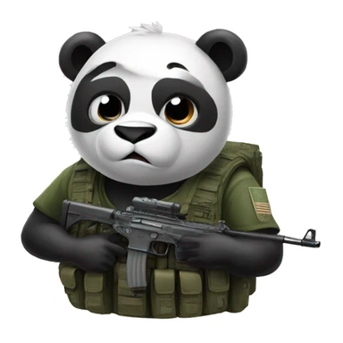 Panda as a call of duty sticker
