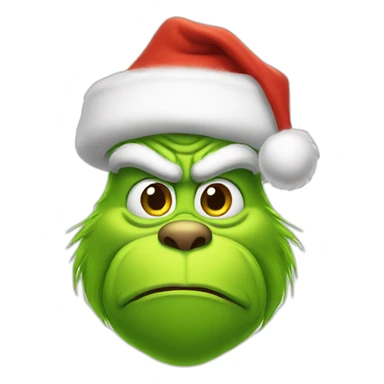 Grinch santa Claus  sticker