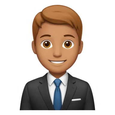 persona de traje trabajando sticker