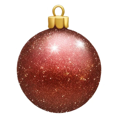glitter Christmas bauble sticker