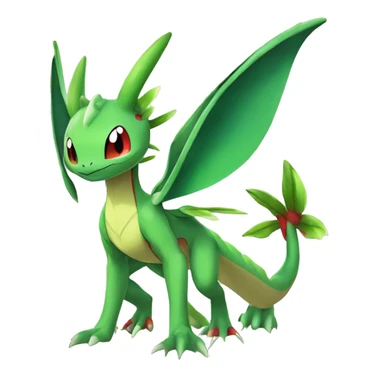 Anthro Cool Edgy Legendary Colorful Shy Shiny Fakemon-Pokémon-Flygon-Fantasy-Creature With Full Body Detailed High Quality sticker