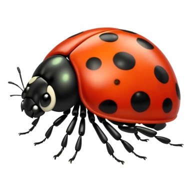  cute green lady bug sticker