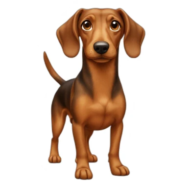 Teckel a poil dur sticker