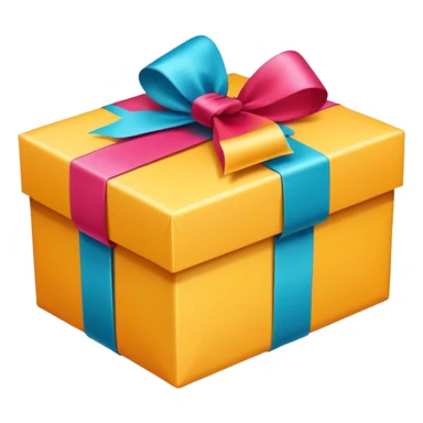 gift box with ribbon sticker