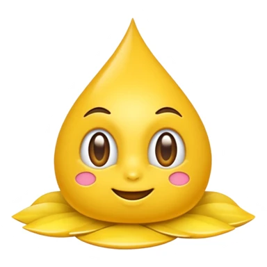 Maracujá estilizado, amarelo vibrante sticker