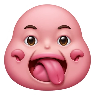 Tounge shaking  sticker