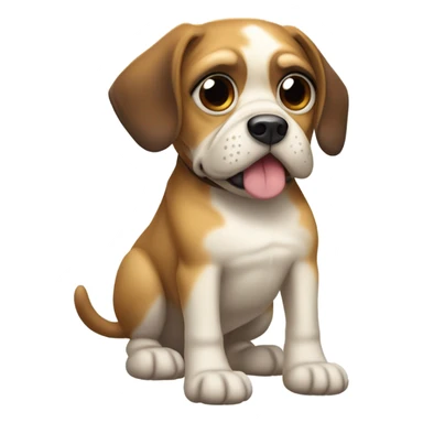 Beagle pug mix sticker