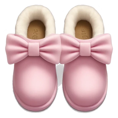 pink ￼ bow Ugg slippers sticker