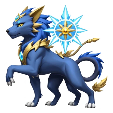 Luxray-Raikou-Solgaleo-fusion sticker