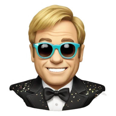 Elton John  sticker