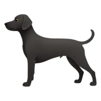 shorthair weimaraner profile silhouet sticker