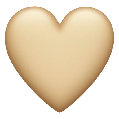 beige heart sticker
