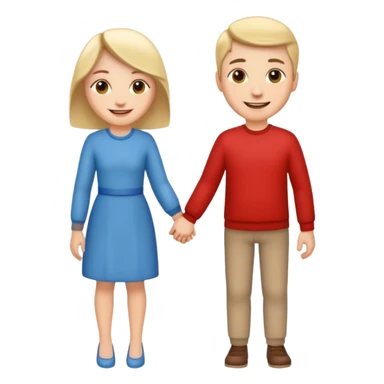 couple holding hands sticker