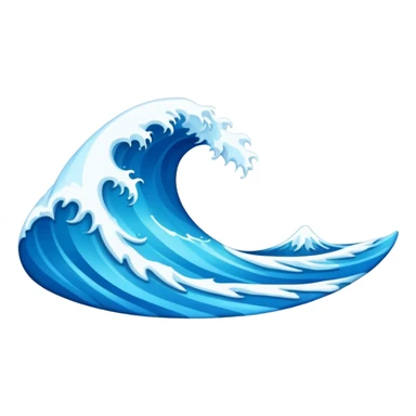 Surf blue  sticker