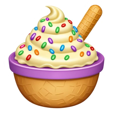 ice cream bowl  sticker