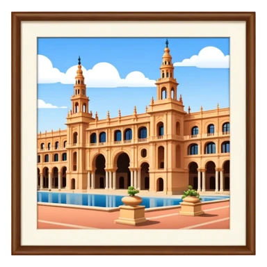 Cinematic Realistic Plaza de España Emoji  sticker