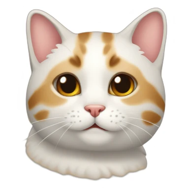 Gato gordo y feliz sticker