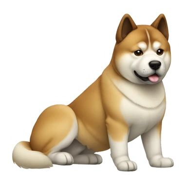 Akita Dog Breed Full Body sticker