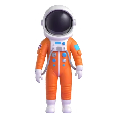 cosmonaut in space suit sticker