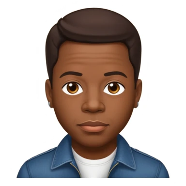 Michael Bivins with dark brown hair  sticker