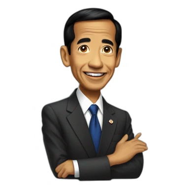 jokowi dodo president of indonesia sticker
