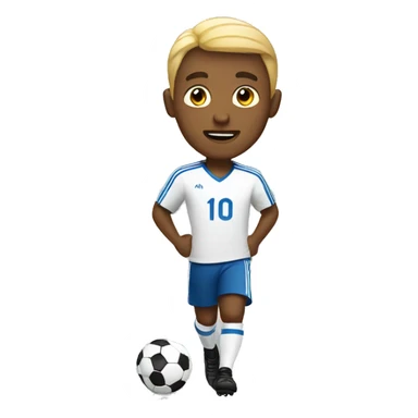 Guy playing soccer sticker