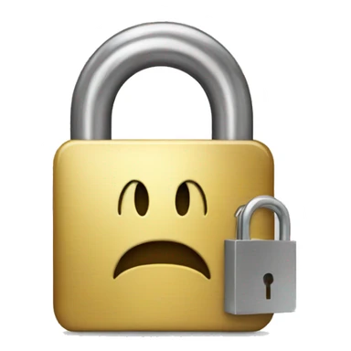 an iphone locked by a padlock sticker