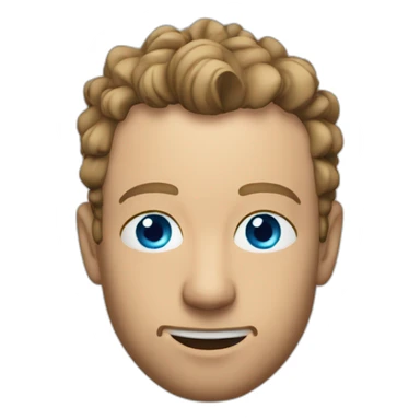 Chris Martin, Blue eyes, with stubble sticker