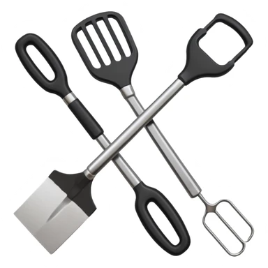 BBQ Tools with Black Plastic Handles sticker