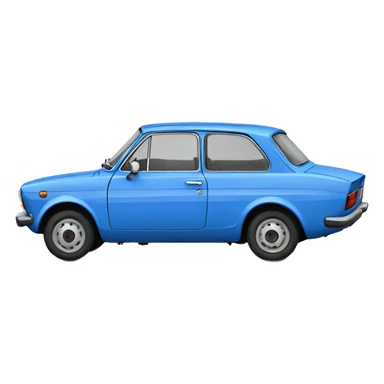 blue fiat 125p sticker