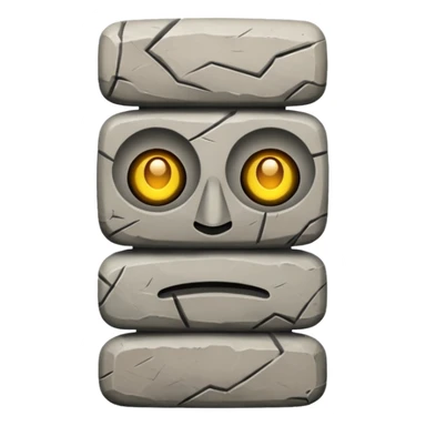 stone totem sticker