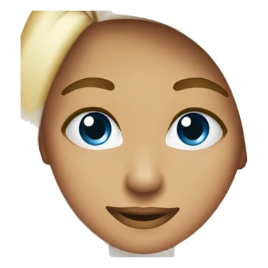 Blushing flirty face  sticker