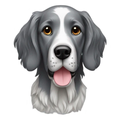 Setter anglais grey sticker