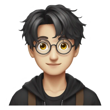 Jungkook con lentes  sticker