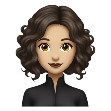 Katherine Pierce with wavy hair by Nina Dobrev sticker
