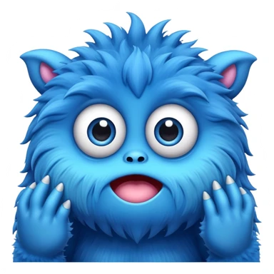 Huggy Wuggy blue monster sticker