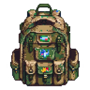 army backpack emoji sticker