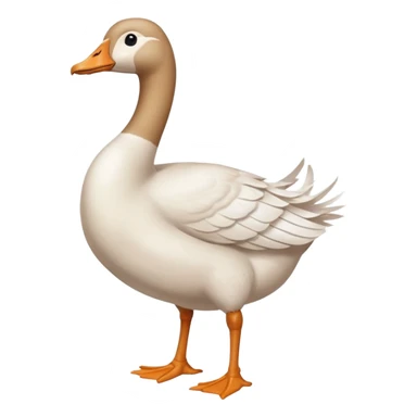 goose with a human female feet sticker