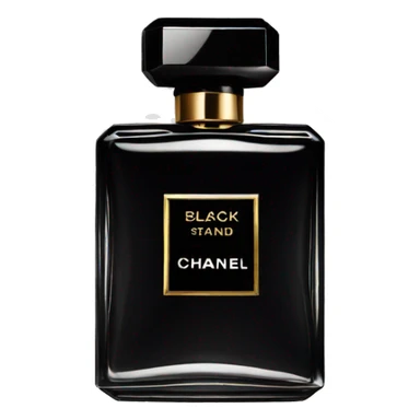 black Chanel  perfume  sticker