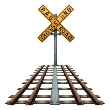 Railroad crossing  sticker