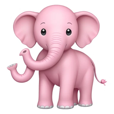 Light pink elephant sticker