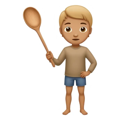 smacking a butt with a wooden spoon sticker