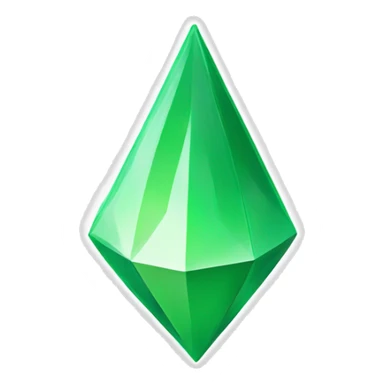 Sim Plumbob White sticker