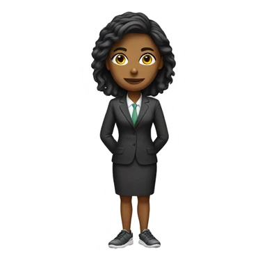 female lawyer in sneakers sticker