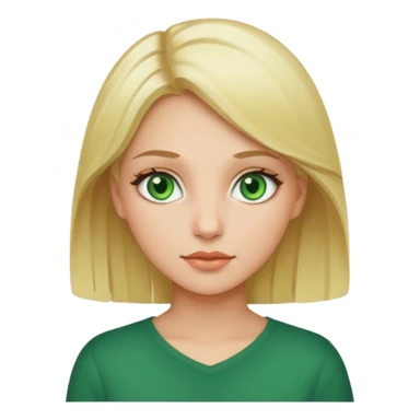 Sexy Queen Green eyes blonde Hair sticker
