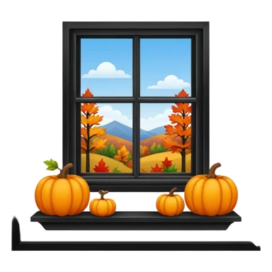 fall window sill sticker