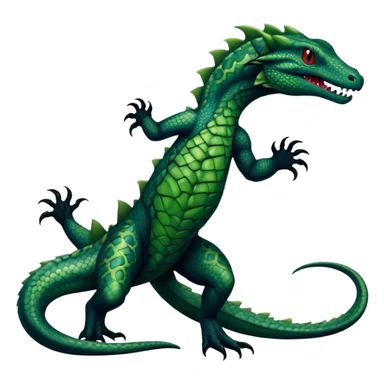 a dark gothic edgy reptilian salandit-vernid-fionbri-creature with splash patterns full body sticker